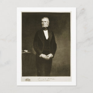 James K. Polk (1795-1849), elfde President van de  Briefkaart