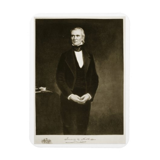 James K. Polk (1795-1849), elfde President van de Magneet (Verticaal)