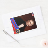 James K. Polk Baseball Card Rechthoekige Sticker (Envelop)