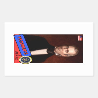 James K. Polk Baseball Card Rechthoekige Sticker
