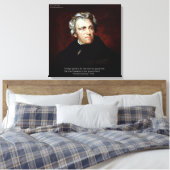 James K Polk Buitenlandse machten Quote Canvasprin Canvas Afdruk (Insitu (Slaapkamer))
