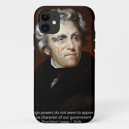 James K Polk En Citaat Case-Mate iPhone Case (Achterkant)