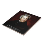 James K Polk En Citaat Tegeltje (Zijkant)