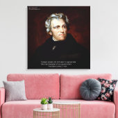 James K Polk Foreign Powers Quote Canvas Print (Insitu (Woonkamer))