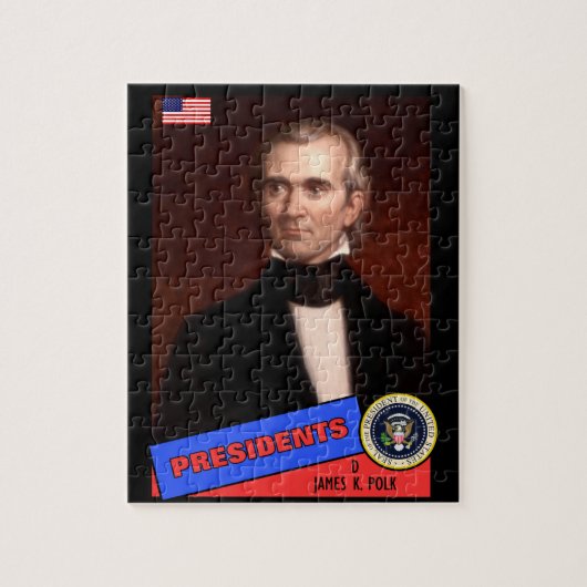 James K. Polk-honkbalkaart Legpuzzel (Verticaal)