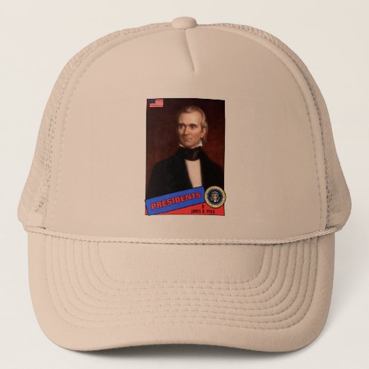 James K. Polk-honkbalkaart Trucker Pet (Voorkant)