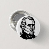 James K Polk-knop Ronde Button 3,2 Cm (Voorkant /achterkant)