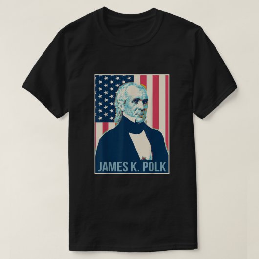 James K Polk President US Flag Shirt (Design voorkant)