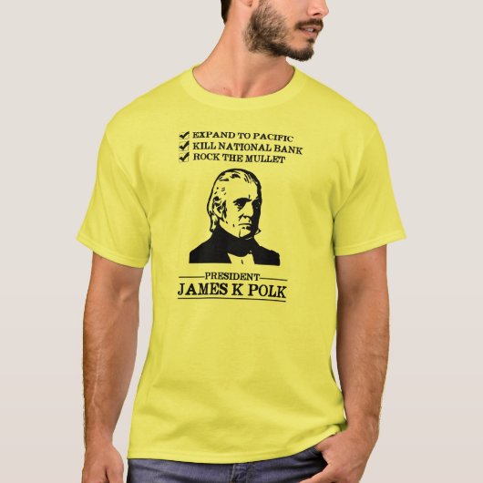 James K Polk T-shirt (Voorkant)