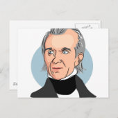 James Knox Polk Briefkaart (Voorkant / Achterkant)
