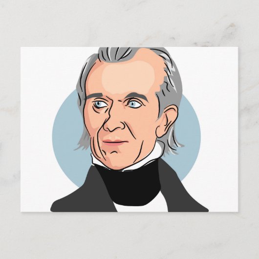 James Knox Polk Briefkaart (Voorkant)
