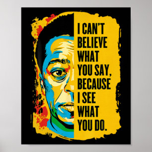 James Ldwin Graffiti Kunst Juneteenth Black Histor Poster