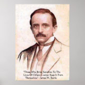 James M Barrie "Spread Sunshine" Quote Poster (Voorkant)