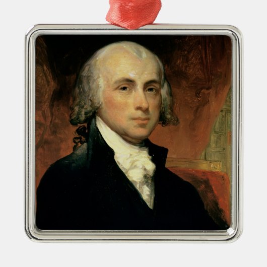 James Madison 2 Metalen Ornament (Voorkant)