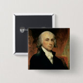James Madison 2 Vierkante Button 5,1 Cm (Voorkant /achterkant)