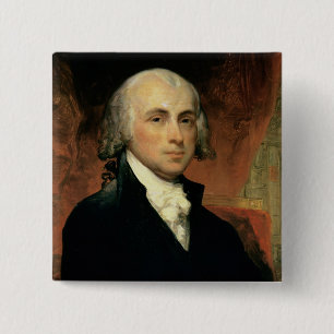 James Madison 2 Vierkante Button 5,1 Cm