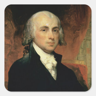 James Madison 2 Vierkante Sticker
