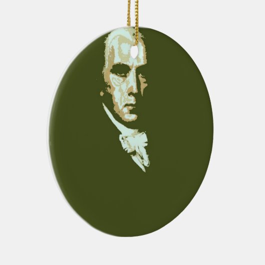 James Madison 4 Keramisch Ornament (Rechts)