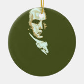 James Madison 4 Keramisch Ornament (Voorkant)