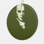 James Madison 4 Keramisch Ornament (Links)