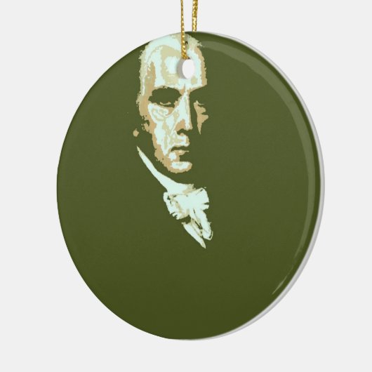James Madison 4 Keramisch Ornament (Links)