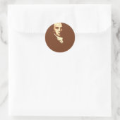 James Madison 4 Ronde Sticker (Tas)