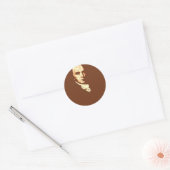 James Madison 4 Ronde Sticker (Envelop)