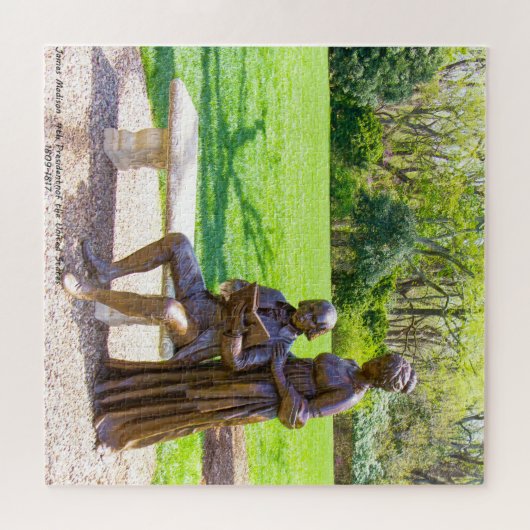 James Madison 4de President van Amerika. Legpuzzel (Horizontaal)