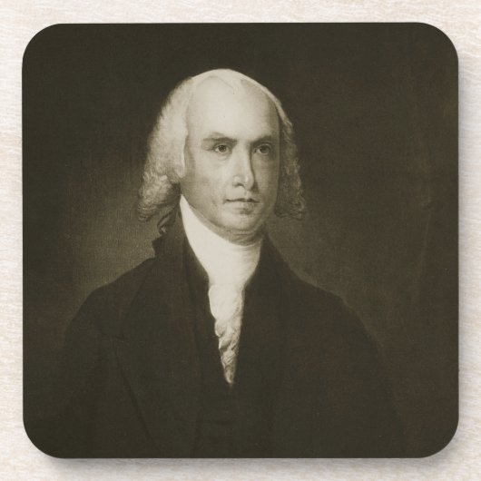 James Madison, 4de President van de Verenigde Stat Drankjes Onderzetter (Voorkant)