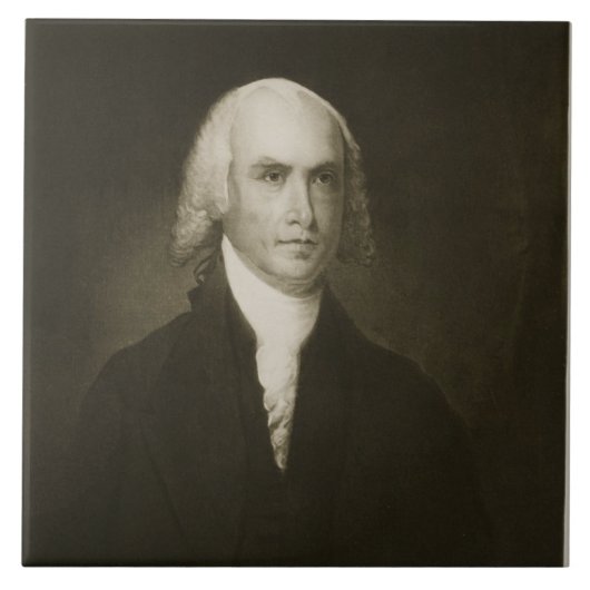 James Madison, 4de President van de Verenigde Stat Tegeltje (Voorkant)