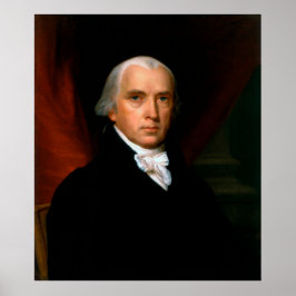 James Madison 4e president portret in het Witte Hu Poster