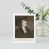 James Madison 82 jaar oud, gegraveerd door Thomas  Briefkaart (Staand voorkant)