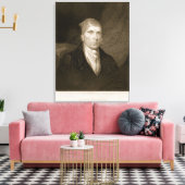 James Madison 82 jaar oud, gegraveerd door Thomas Canvas Afdruk (Insitu (Woonkamer))