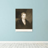 James Madison 82 jaar oud, gegraveerd door Thomas Canvas Afdruk (Insitu (Houten vloer))