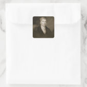 James Madison 82 jaar oud, gegraveerd door Thomas Vierkante Sticker (Tas)