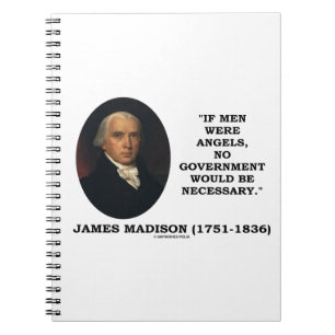 James Madison als het Man Engelen Geen Gov't was Notitieboek