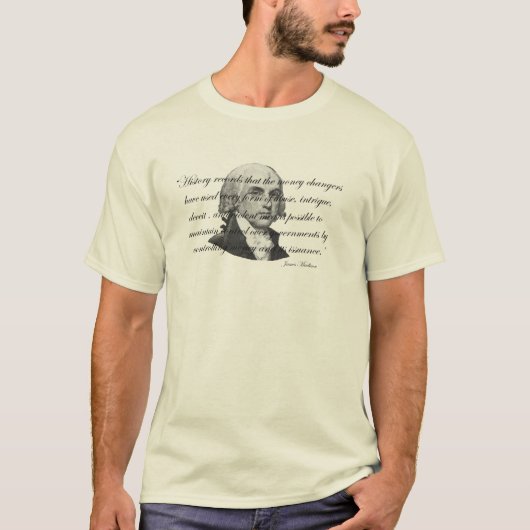 James Madison Bank Quote T-shirt (Voorkant)