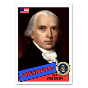 James Madison Baseball Card Kaart