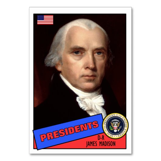 James Madison Baseball Card Kaart (Voorkant)