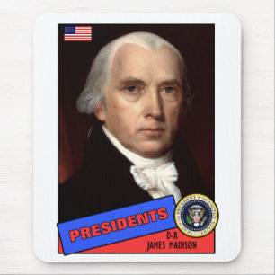 James Madison Baseball Card Muismat