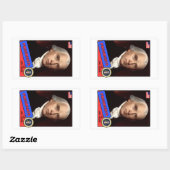 James Madison Baseball Card Rechthoekige Sticker (Vel)