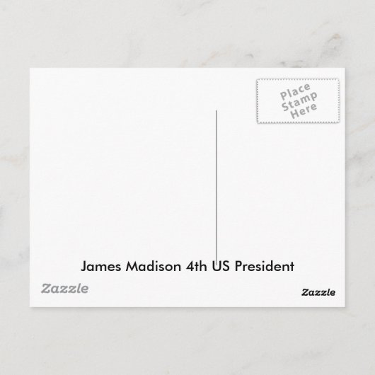 James Madison Briefkaart (Achterkant)
