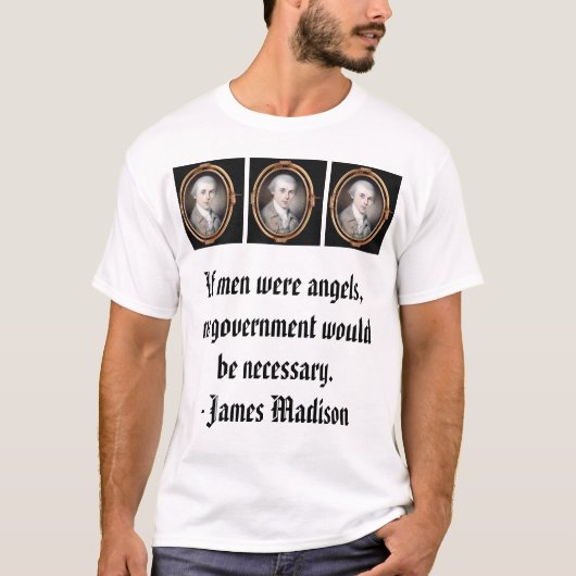 james_madison_by_gilbert_stuart, James Madison, .. T-shirt (Voorkant)