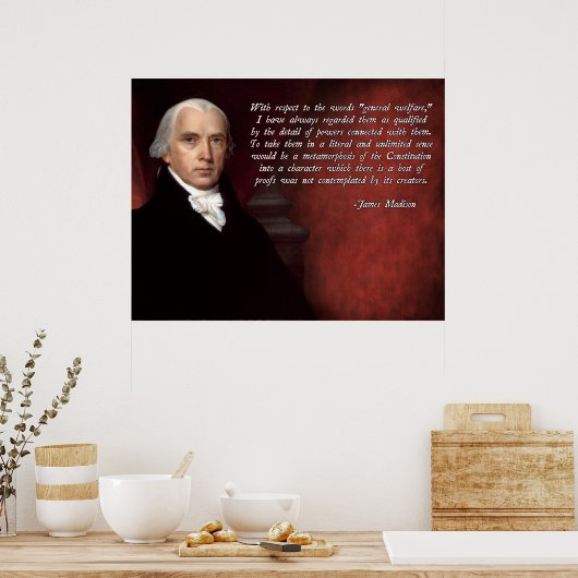 James Madison Constitutie Poster (Keuken)