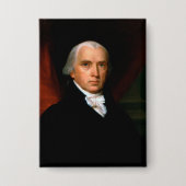 James Madison de 4e president: Koloniaal Amerika Button (Voorkant)