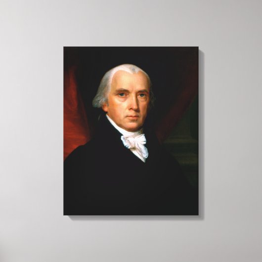 James Madison de 4e president: koloniaal Amerika Canvas Afdruk (Voorkant)