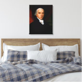 James Madison de 4e president: koloniaal Amerika Canvas Afdruk (Insitu (Slaapkamer))