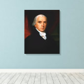 James Madison de 4e president: koloniaal Amerika Canvas Afdruk (Insitu (Houten vloer))