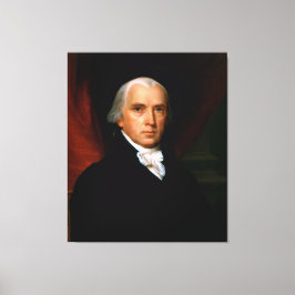 James Madison de 4e president: koloniaal Amerika Canvas Afdruk