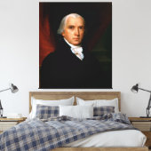 James Madison de 4e president: koloniaal Amerika Canvas Afdruk (Insitu (Slaapkamer))